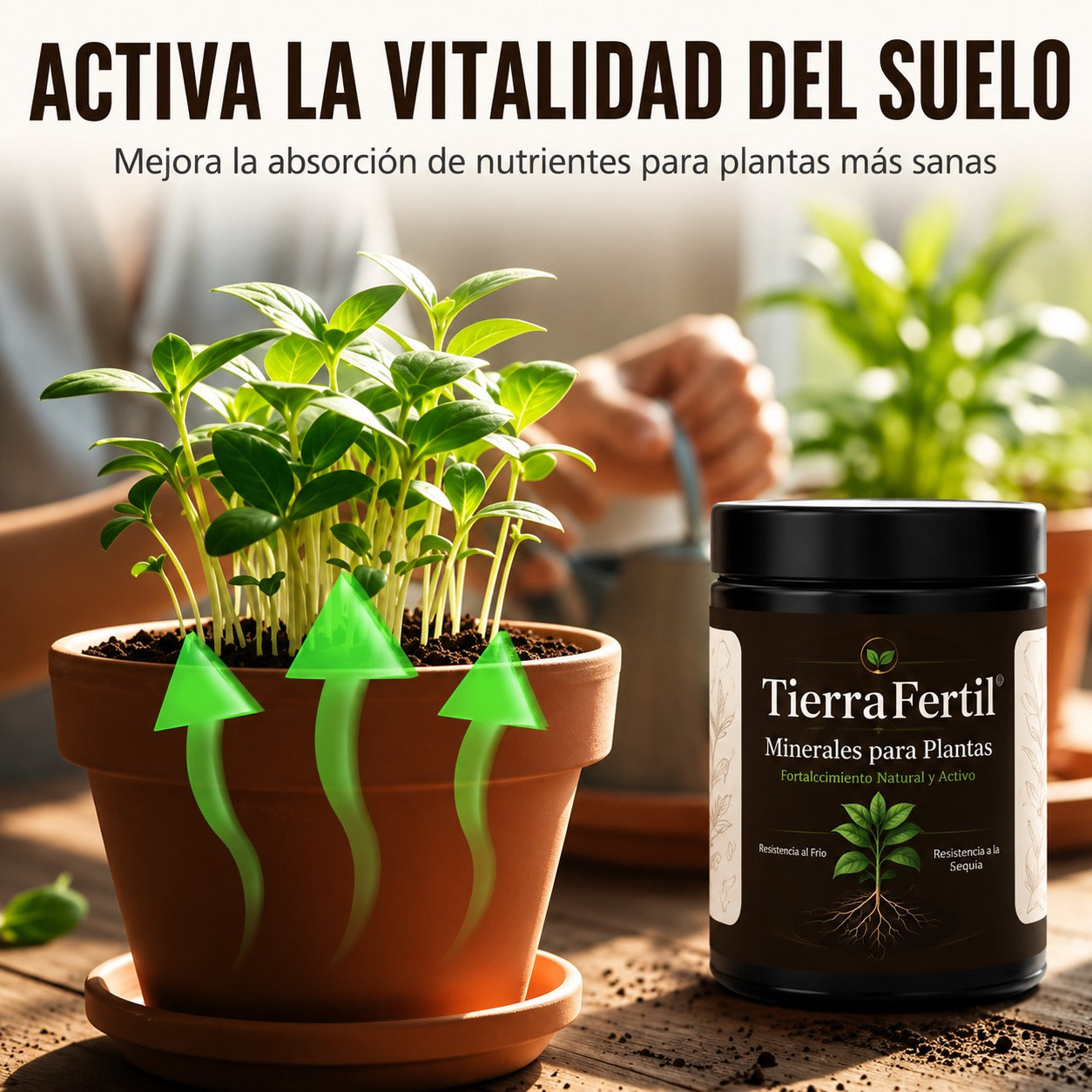 TierraFertil | Minerales para plantas, activador universal de raíces